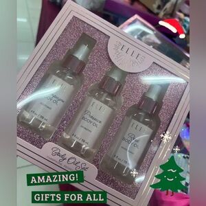 Elle Luxury Body Oil Trio - Champagne, Prosecco, and Rosé scented. GREAT GIFT!